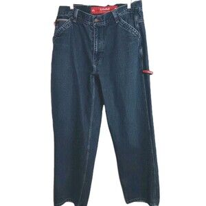 Vtg Y2K Indo Homegrown Carpenter Jeans Men's 36x32 Wide Leg Denim Workwear